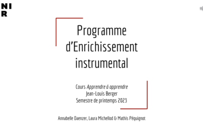 Le Programme d’Enrichissement Instrumental (PEI)